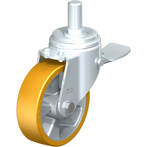 ROULETTE PIVOTANTE EN TOLE DACIER, VERSION FORTES CHARGES,