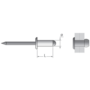 BLIND RIVET 3,2 X 10,0 MM