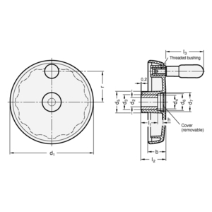 GN521-100-B8-A Elesa-Scheibenhandrad (A4)
