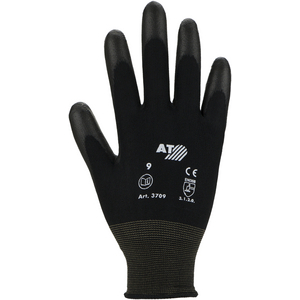 ASA-3709-08 ASATEX 3709 Feinstrickhandschuh PU schwarz Gr. 8