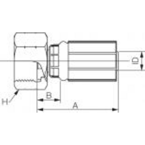 6G8FBFFX G Armatur GATES, B-Maß 16,1 mm