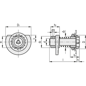 6232 - CHIUSURA A CAMMA CON CHIAVE ACCIAIO O ACCIAIO INOX BOCK.25-64-S