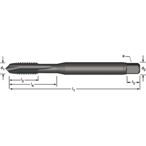 Machine tap 1/4inch x 28 DIN2184-1