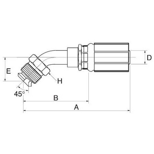 6G7MIX45 G Armatur GATES, B-Maß 58,1 mm