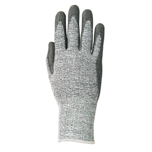 SCHNITTSCH.HANDSCHUH CAMAPUR CUT 627-8 PU, grau/schwarz, Schnittsch. Lev B, 1,2mm stark, Strickbund