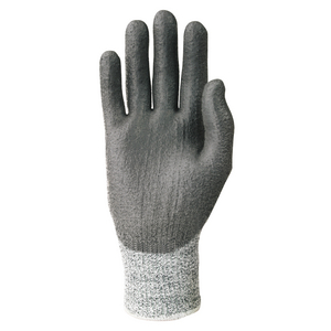 SCHNITTSCH.HANDSCHUH CAMAPUR CUT 627-8 PU, grau/schwarz, Schnittsch. Lev B, 1,2mm stark, Strickbund