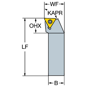 PORTE OUTIL TMAX U STFCR 2525M 16