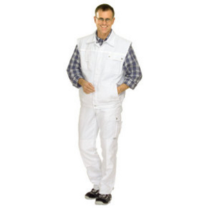2162060 Canvas 320 Arbeitsweste weiß/weiß Gr. 2XL
