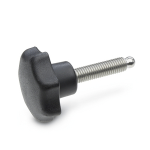 GN6336.11-40-M8-30 Sterngriffschraube mit Edelstahl-Gewindestift