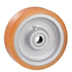 ROUE 3100KG D.400 100MM POLYU. MOYEU R.BILLES