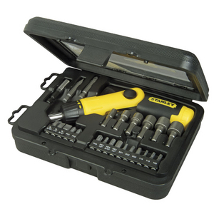 STANLEY PISTOOLGREEP RATEL-BIT-SET 25-DLG 0-63-022
