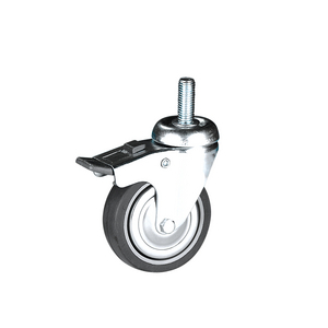 ROULETTE PIVOT. 70KG D.125MM DB MOYEU LISSE