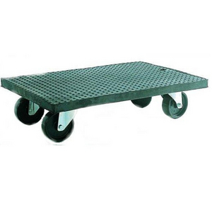 PLATEAU ROULANT 350KG 600X400 AVEC TAPIS CAOUT ENVELOPPANT