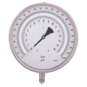 MANO PRECISION INOX 250MM SEC 1/2 IX VERTICAL -1/24 B CL0,5