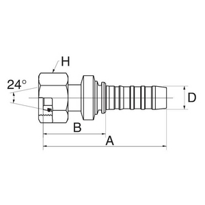 10GS20FDHORX GS Armatur GATES, B-Maß 49,7 mm
