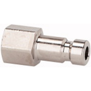 243.09/8-N Nippel für Kupplungen NW 2,7, Messing vern., M5 IG, SW 7