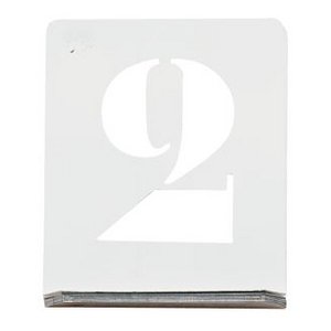 CHIFFRE A POCHER H. 25MM ECRITURE CAPITALE