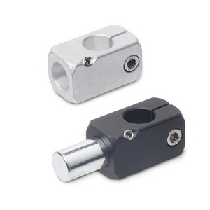 GN476-B12-B12-A-ELS T-Klemmhalter schwarz eloxiert