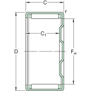 SKF NEEDLE BEARING BK 1412