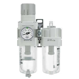 AC10A-40A-A (FRL), Modular Type, Filter Regulator + Lubricator