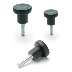 243151-C1 - MANOPOLA ZIGRINATA TECNOPOLIMERO PRIGIONIERO FILETTATO EKK.21-P-M6X20-C1