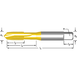 Machine tap M4x0.70 mm ISO529