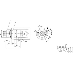 R-1502-110-41 Einzelmutter mit Flansch