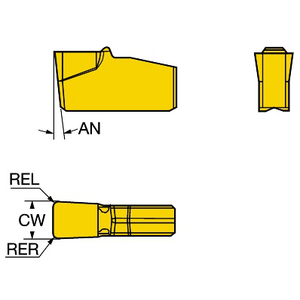 PLAQUETTE TRONCONNAGE/GORGE QCUT N151.2-4008-40-4T 4225
