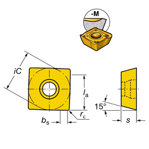 PLAQUETTE FRAISAGE COROMILL 490 490R-140408M-MM 1040