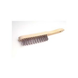 BROSSE A MANCHE SERIE EXPORT ACIER ROND 4 RANGS