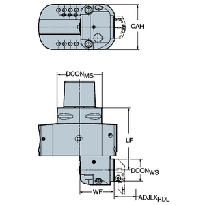 ADAPTATEUR REGLABLE COROMANT CAPTO VERS COROTURN SL