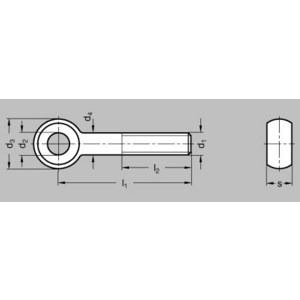 GN.12513-VITE A OCCHIELLO ACCIAIO INOX DIN 444-M8-50-NI