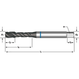 Machine tap M20x2.50mm DIN 376