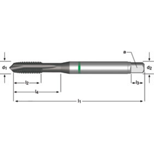 Machine tap M8 DIN 371