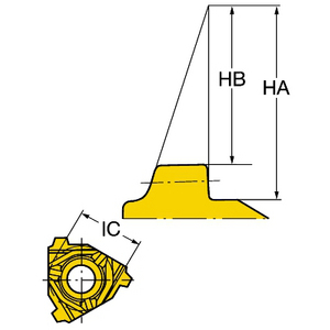 PLAQUETTE FILETAGE EXT TMAX U 266RG-22BU01A050E 1125