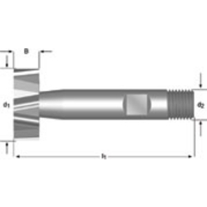Woodruff Cutter 32.5x10.0mm DIN850
