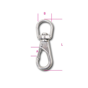 082670210-MOSCH.A GANCIO C/GIRELLO E SIC. INOX 10 8267 10