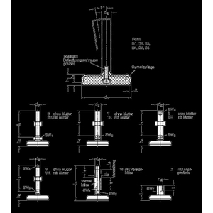 GN31-80-M24-274-B4-W Edelstahl-Stellfuß