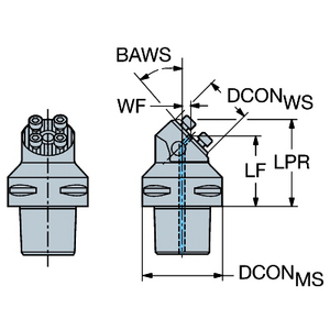 ADAPTATEUR COROMANT CAPTO VERS COROTURN SL