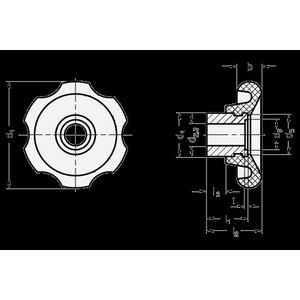 GN527.1-70-B14-B Handrad Elesa