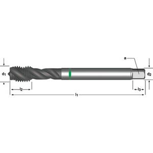 Machine tap M4 DIN 371