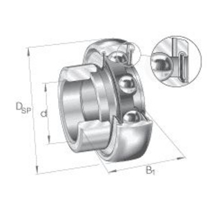 INA GRA 104 NPP/B/AS2/V INSERT KOGELLAGER
