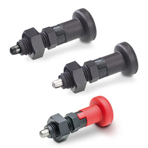 51632-PISTONCINO DI POS. A MOLLA ARRESTO CORPO IN SUPER-TECNOP. PUNTALE ACC. BRUNITO CON CONTRODADO PMT.101-10-M20X1,5-AK