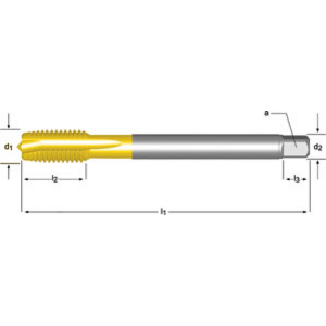 Machine tap M8x 1.00 mm DIN 374