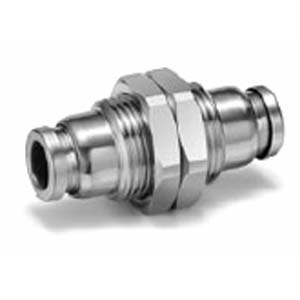KQB2E-00, Metal One-touch Fitting, Bulkhead Union