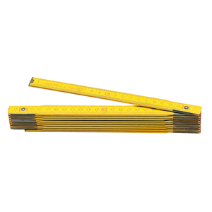 DOUBLE METRE PLIANT BOIS JAUNE RESSORTS LAITONES UE5
