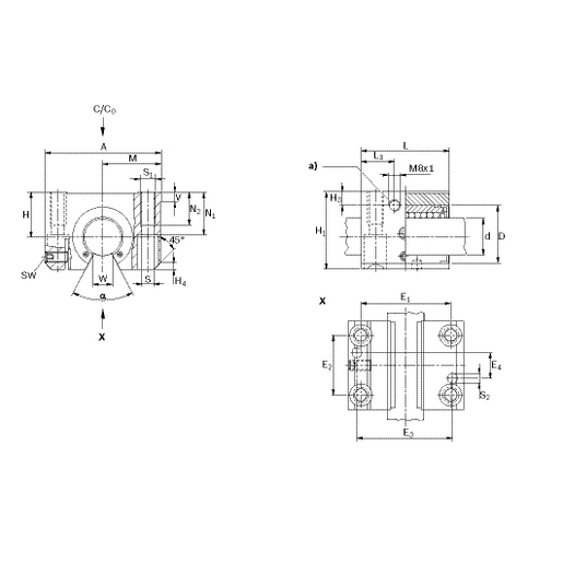 Linear-Sets mit Super-Kugelbüchsen H, offen, R1703 Bosch Rexroth  