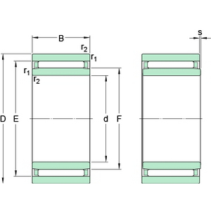 SKF NAO 12X24X13 NAALDLAGER