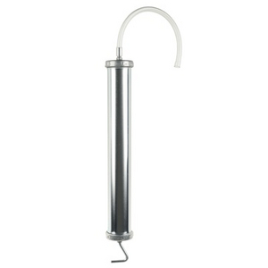 SERINGUE CORPS ACIER 1 L CAPUCHON METAL.AVEC FLEXIBLE