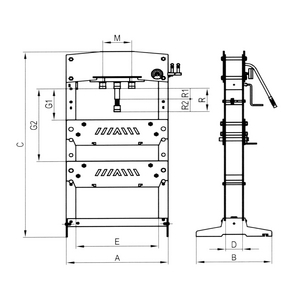 PRESSE HYDRAULIQUE 50T PROMO 1/3
